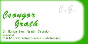 csongor grath business card